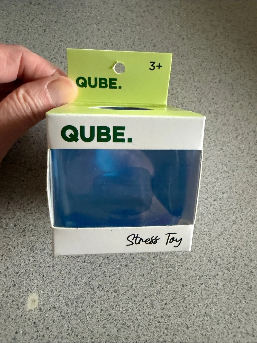 2 New Squishy Stress Toys QUBE & DROP Textured Blue Purple Squeeze Sensory Lot